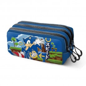 канцеларски,принадлежности,karactermania,sonic,the,hedgehog,sega,greenhill,trick,pencil,case,blue,(multicolor)