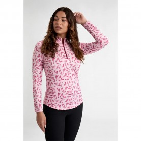 Блуза Green lamb Elena Printed Woman Half Zip Sweatshirt - Pink (Sonora Print) блуза,дамски,блузи,green,lamb,elena,printed,woman,half,zip,sweatshirt,pink,(sonora,print)