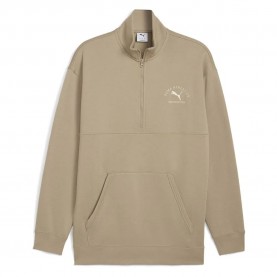 блуза,мъжки,пуловери,puma,class,half,zip,sweatshirt,ice,coffee,(beige)