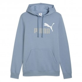Суичър Puma ESS 2 Color No 1 Logo hoodie - Cool Blue (Blue) суичър,мъжки,пуловери,puma,ess,2,color,no,1,logo,hoodie,cool,blue,(blue)