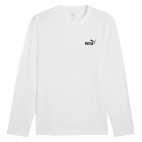 тениска,мъжки,тениски,puma,ess,no,1,logo,long,sleeve,t,shirt,puma,white,(white)