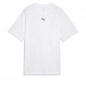 Тениска Puma ESS Relaxed Fit short sleeve T-shirt - White (PUMA White) тениска,мъжки,тениски,дамски,тениски,puma,ess,relaxed,fit,short,sleeve,t,shirt,white,(puma,white)