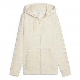 блуза,дамски,блузи,puma,ess,tape,relaxed,fit,full,zip,sweatshirt,alpine,snow,(beige)
