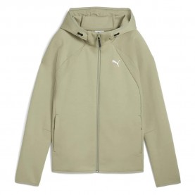 блуза,дамски,блузи,puma,evostripe,full,zip,sweatshirt,lux,army,(green)