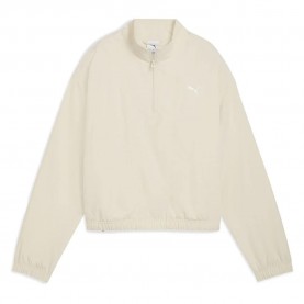 блуза,дамски,блузи,puma,her,relaxed,fit,half,zip,sweatshirt,alpine,snow,(beige)