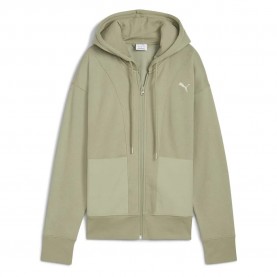 блуза,дамски,блузи,puma,her,relaxed,fit,full,zip,sweatshirt,lux,army,(green)