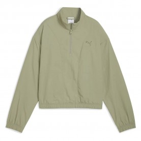 блуза,дамски,блузи,puma,her,relaxed,fit,half,zip,sweatshirt,lux,army,(green)
