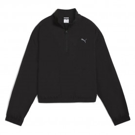блуза,дамски,блузи,puma,her,relaxed,fit,half,zip,sweatshirt,puma,black,(black)
