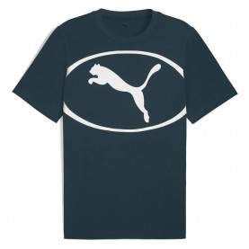 Тениска Puma Sport Graphic short sleeve T-shirt - Green (Green Terrain) тениска,мъжки,тениски,дамски,тениски,puma,sport,graphic,short,sleeve,t,shirt,green,(green,terrain)