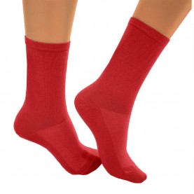 чорапи,дамски,чорапи,bmymoon,comfort,socks,2,pairs,grid,(red)