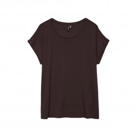 тениска,дамски,тениски,vero,moda,ava,plain,short,sleeve,t,shirt,chocolate,torte,(black)