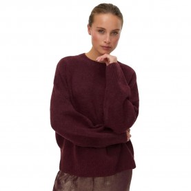 блуза,дамски,пуловери,дамски,плетени,дрехи,vero,moda,boom,sweater,tawny,port,melange