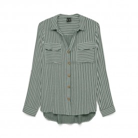 риза,с,дълъг,ръкав,дамски,блузи,дамски,ризи,vero,moda,bumpy,long,sleeve,shirt,laurel,wreath,eva,snow,white,(green)