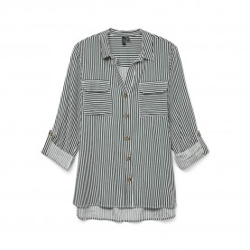 риза,с,дълъг,ръкав,дамски,блузи,дамски,ризи,vero,moda,bumpy,long,sleeve,shirt,pine,grove,snow,white,(grey)