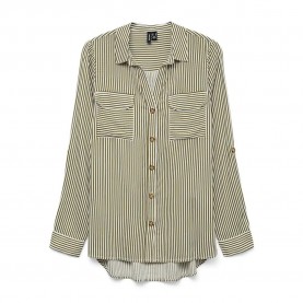риза,с,дълъг,ръкав,дамски,блузи,дамски,ризи,vero,moda,bumpy,long,sleeve,shirt,capulet,olive,snow,white,(green)