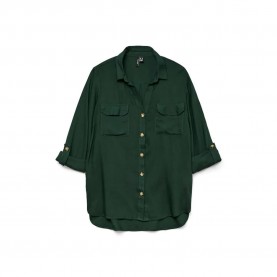 риза,с,дълъг,ръкав,дамски,блузи,дамски,ризи,vero,moda,bumpy,long,sleeve,shirt,pine,grove,(green)