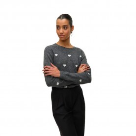 блуза,дамски,пуловери,дамски,плетени,дрехи,vero,moda,doffy,intarsia,sweater,grey,(dark,grey,melange,w,white,hearts)