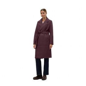 Палто Vero moda Fortuneaya Long coat - Winetasting / Melange палто,дамски,якета,и,палта,vero,moda,fortuneaya,long,coat,winetasting,melange