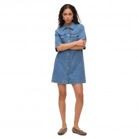 рокля,дамски,поли,и,рокли,vero,moda,fenja,short,sleeve,short,dress,blue