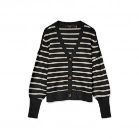 блуза,дамски,пуловери,дамски,плетени,дрехи,vero,moda,lea,v,neck,sweater,black,cloud,dancer,stripes,(black)