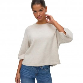 блуза,дамски,пуловери,дамски,плетени,дрехи,vero,moda,lefile,3,4,sweater,beige,(pumice,stone,melange)