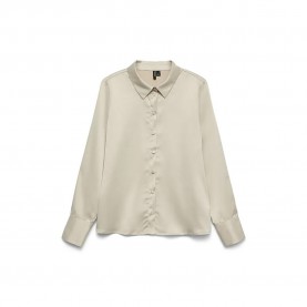риза,с,дълъг,ръкав,дамски,блузи,дамски,ризи,vero,moda,merle,long,sleeve,shirt,pumice,stone,(beige)