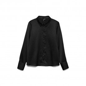 риза,с,дълъг,ръкав,дамски,блузи,дамски,ризи,vero,moda,merle,long,sleeve,shirt,black