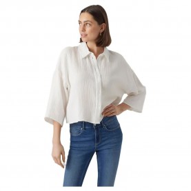 дамски,блузи,дамски,ризи,vero,moda,natali,crop,3,4,sleeve,shirt,snow,white,(white)