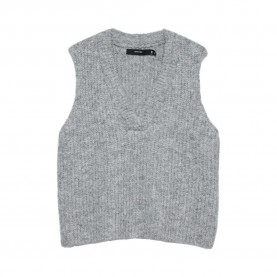 потник,дамски,пуловери,дамски,плетени,дрехи,vero,moda,novah,rib,knitted,vest,medium,grey,melange
