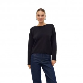 блуза,дамски,пуловери,дамски,плетени,дрехи,vero,moda,saba,roll,sweater,black,(black)