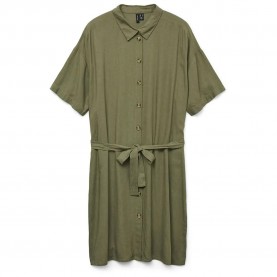 рокля,дамски,поли,и,рокли,vero,moda,thea,short,sleeve,short,dress,green,(deep,lichen,green)