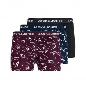 боксерки,мъжко,бельо,jack,&,jones,snowflake,boxers,3,units,multicolor,(sky,captain,winetasting,black)