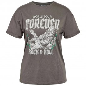 тениска,дамски,тениски,noisy,may,brandy,frontprint,short,sleeve,t,shirt,grey,(charcoal,gray,eagle)