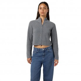 жилетка,дамски,пуловери,дамски,плетени,дрехи,noisy,may,dara,cardigan,medium,grey,melange,(grey)