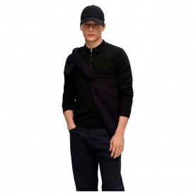 мъжки,блузи,с,яка,selected,berg,long,sleeve,polo,black