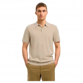 мъжки,блузи,с,яка,selected,berg,short,sleeve,polo,oatmeal,melange,(beige)