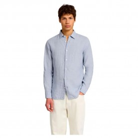 риза,с,дълъг,ръкав,мъжки,ризи,selected,regkylian,linen,classic,long,sleeve,shirt,blue,(blue,fog,white)