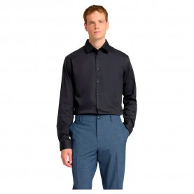 риза,с,дълъг,ръкав,мъжки,ризи,selected,slim,performance,long,sleeve,shirt,black,(black)