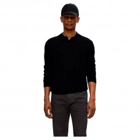 мъжки,блузи,с,яка,selected,tray,long,sleeve,polo,black,(black)