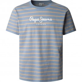 тениска,мъжки,тениски,pepe,jeans,striped,eggo,short,sleeve,t,shirt,blue,(steel,blue)