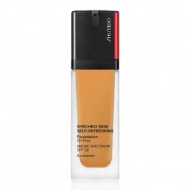 ексфолианти,shiseido,synchro,skin,self,refreshing,spf30,420,foundation,30ml,brown