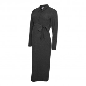 рокля,дамски,поли,и,рокли,mamalicious,elly,maternity,long,sleeve,dress,grey,(dark,grey,melange)