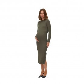 рокля,дамски,поли,и,рокли,mamalicious,trinity,maternity,long,sleeve,long,dress,green,(grape,leaf)
