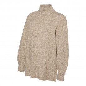 блуза,дамски,пуловери,дамски,плетени,дрехи,vero,moda,doffy,maternity,sweater,sepia,tint,melange