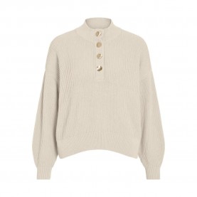 блуза,дамски,пуловери,дамски,плетени,дрехи,vila,ching,sweater,birch,(beige)
