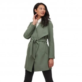 палто,дамски,якета,и,палта,vila,cooley,collar,belt,coat,laurel,wreath,(green)