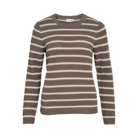блуза,дамски,пуловери,дамски,плетени,дрехи,vila,dalo,sweater,falcon,sandshell,(brown)