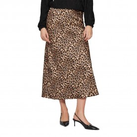 пола,дамски,поли,и,рокли,vila,ellette,midi,skirt,caramel,café,leopard,(brown)
