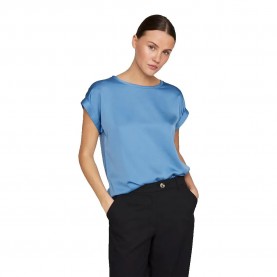 дамски,блузи,дамски,ризи,vila,ellette,short,sleeve,blouse,blissful,blue,(blue)