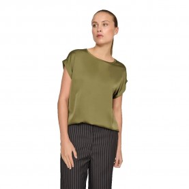 шапка,дамски,блузи,дамски,ризи,vila,ellette,short,sleeve,blouse,capulet,olive,(green)
